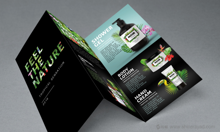 熱帶雨林插畫 NOIR 清潔美容產品化妝品包裝設計與品牌形象設計-上海品牌設計公司6