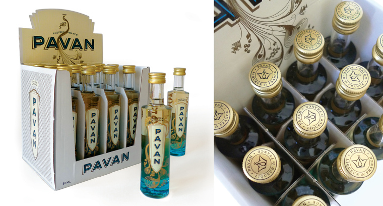 上海包裝設計公司設計欣賞：Pavan高端白酒雞尾酒玻璃瓶型設計與包裝設計3