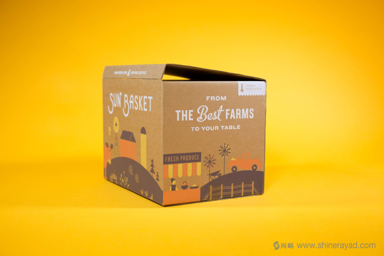 陽光菜籃有機農(nóng)場蔬菜配送快遞服務(wù)品牌VI形象設(shè)計-包裝設(shè)計-上海VI設(shè)計公司2