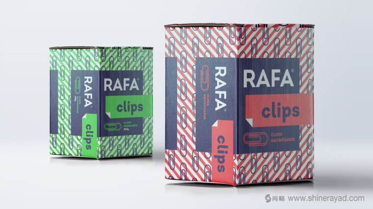 色條風格 RAFA 辦公用品包裝設計-上海包裝設計公司設計欣賞5
