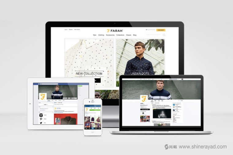 法國 Farah 男裝品牌logo設計-網站設計-上海服裝logo設計公司11