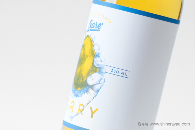 手繪寫意風格 OPRE 蘋果酒包裝設計-上海果酒包裝設計公司3
