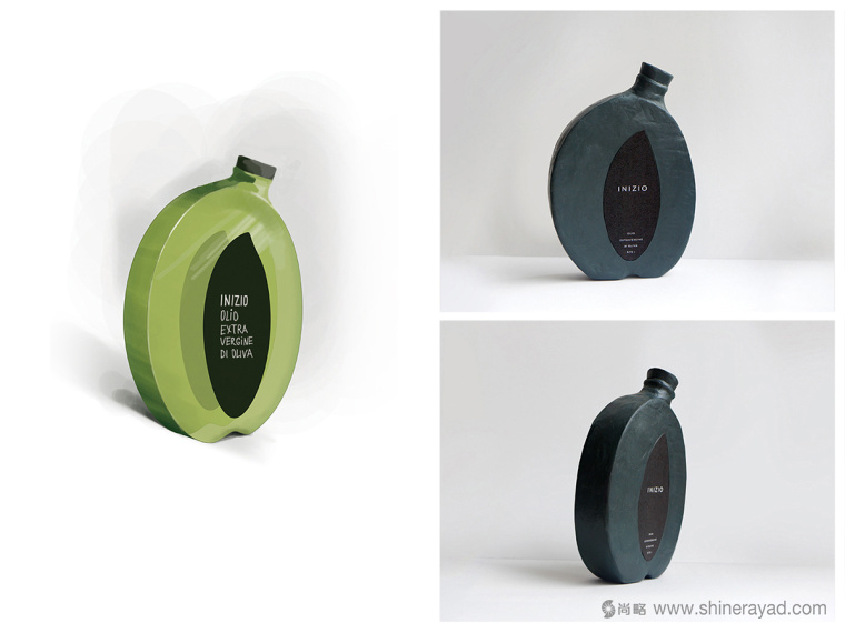 Inizio 橄欖油瓶型造型設計與禮盒包裝設計-上海食用油包裝設計公司5
