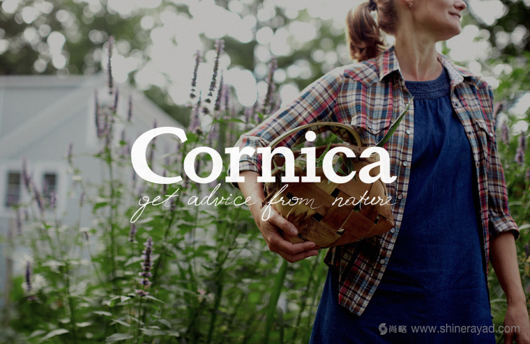 CORNICA洗發水沐浴露清潔衛生與天然化妝品LOGO設計-上海logo設計公司1