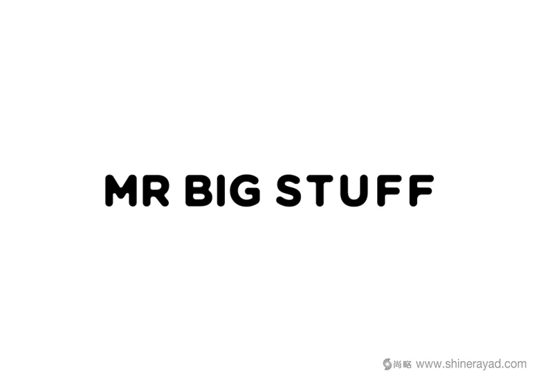 Mr Big Stuff美式漢堡快餐餐廳logo設計-上海餐飲logo設計公司2