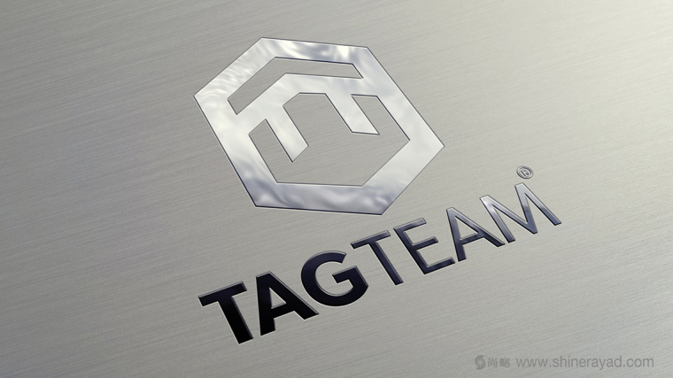 TAGTEAM 工業品企業六邊形logo設計-上海logo設計公司1