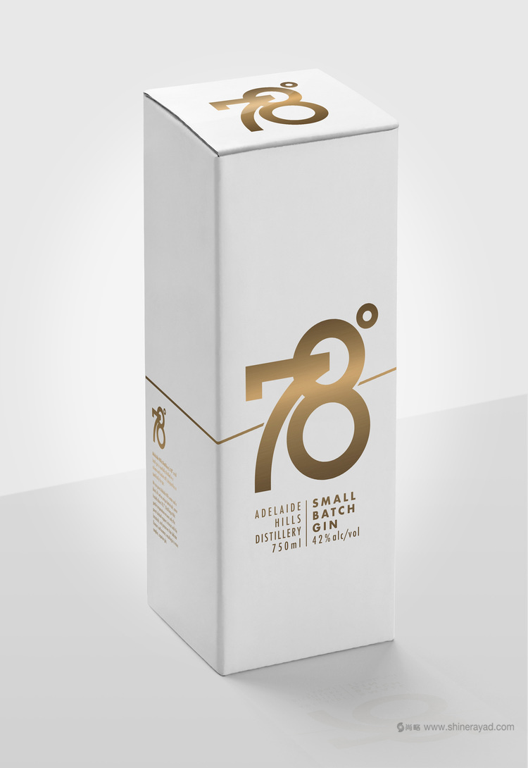 簡約高端的78o 杜松子酒包裝設(shè)計酒瓶瓶型設(shè)計-上海包裝設(shè)計公司設(shè)計收藏2