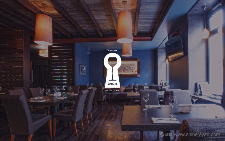 上海logo設計佳作收集：Winil 葡萄酒酒吧logo設計4