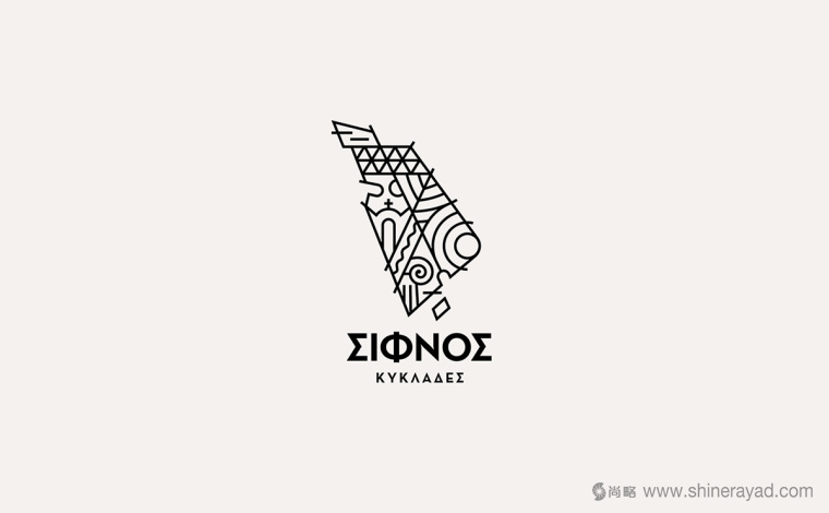 Sifnos錫弗諾島旅游LOGO設(shè)計(jì)VI形象設(shè)計(jì)-上海logo設(shè)計(jì)5