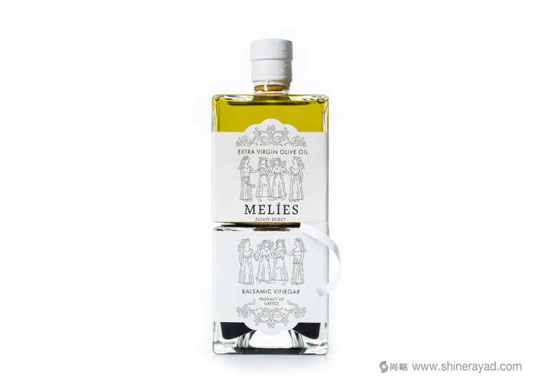 MELIES 梅里愛橄欖油食用醋套裝包裝設計-上海包裝設計公司國外設計欣賞1