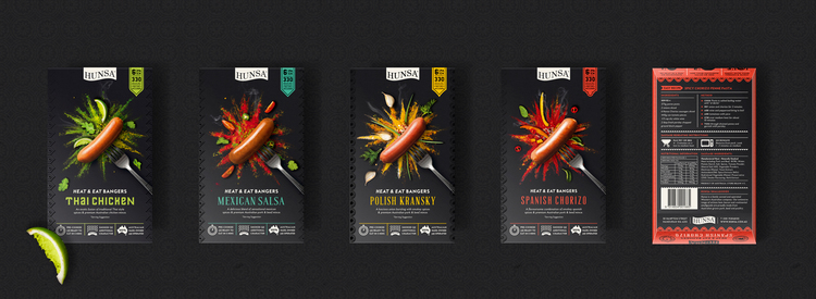 HUNSA供熱及吃香腸包裝設計-上海食品包裝設計國外佳作欣賞1