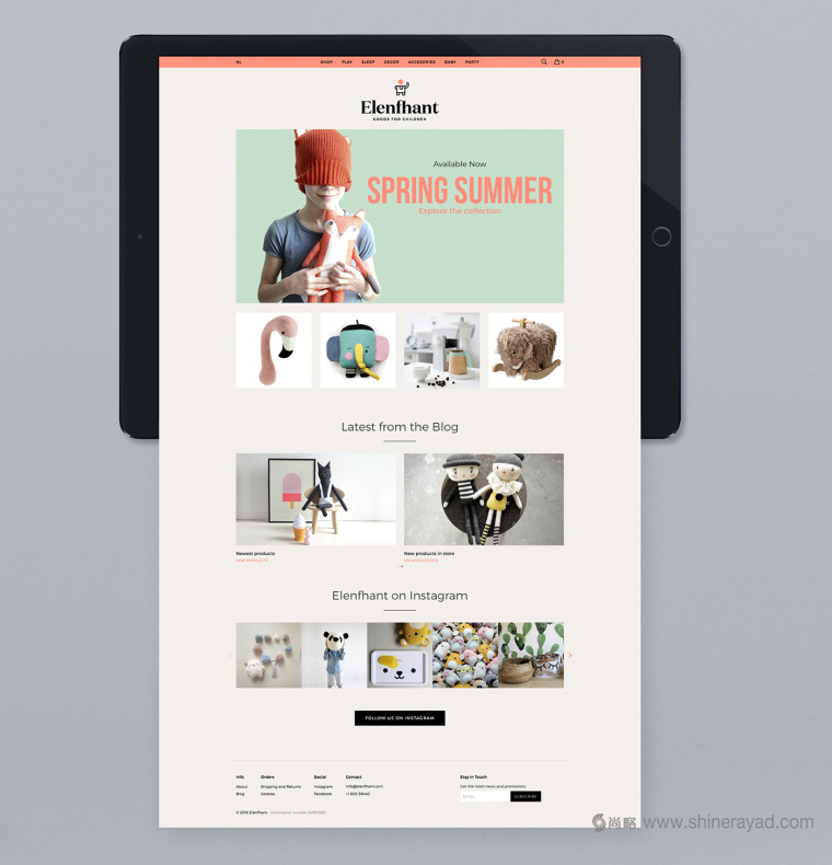 小象風格 Elenfhant 兒童在線精品店電商網站設計-上海品牌形象設計公司13
