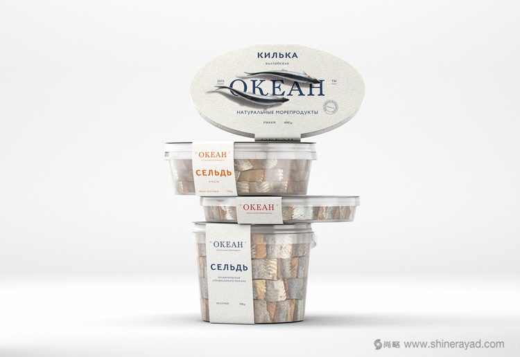 活魚插畫風格 okeah 海鮮產品包裝設計-上海包裝設計公司設計欣賞2