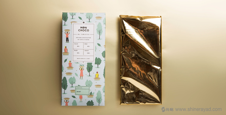 Mon Choco 巧克力包裝設(shè)計(jì)插畫設(shè)計(jì)-上海包裝設(shè)計(jì)佳作欣賞1