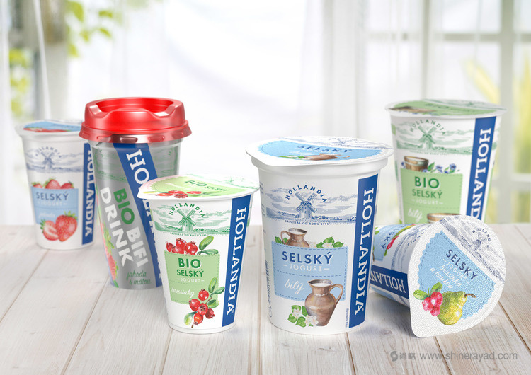 HOLLANDIA 酸奶品牌形象更新設計（logo設計包裝設計）-上海品牌設計公司欣賞3