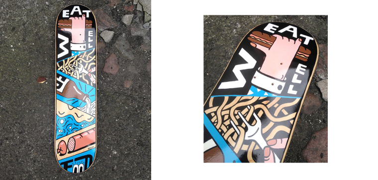 4Hops 啤酒酒吧logo設(shè)計餐廳VI形象線條插畫設(shè)計-上海logo設(shè)計公司設(shè)計收藏12