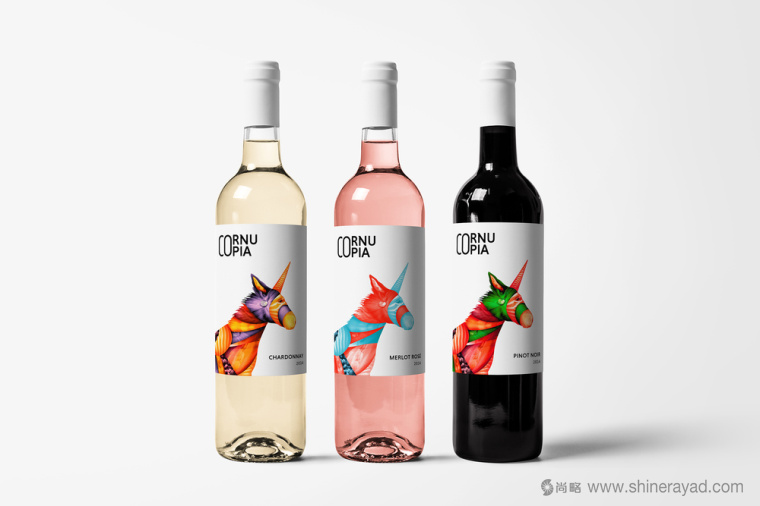 上海包裝設(shè)計(jì)公司設(shè)計(jì)欣賞：創(chuàng)意彩繪動(dòng)物系列 Concept 葡萄酒標(biāo)標(biāo)簽設(shè)計(jì)1