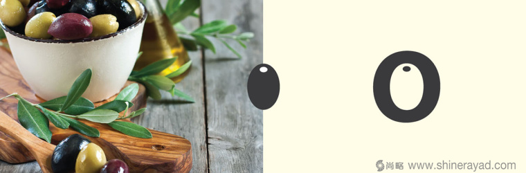 有創意的O Olive橄欖油logo設計-上海logo設計公司2