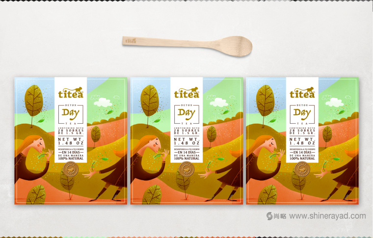 TITEA 伶猴品牌茶葉包裝設計插畫設計-上海包裝設計公司9