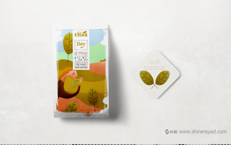 TITEA 伶猴品牌茶葉包裝設計插畫設計-上海包裝設計公司7