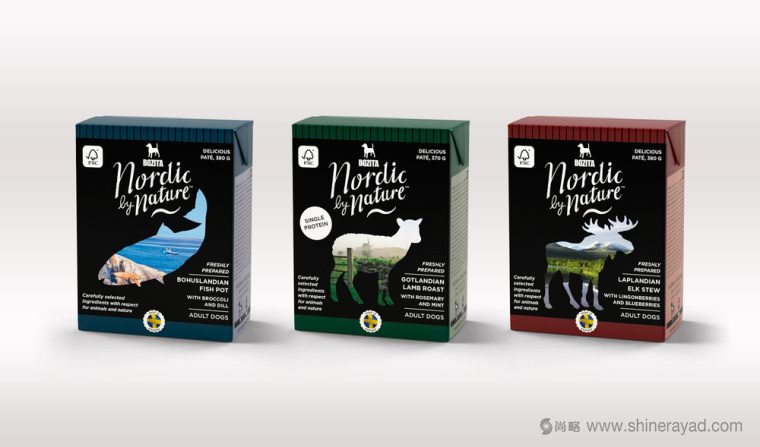 上海包裝設計公司設計研究：大自然動物篇 BOZITA 狗糧貓糧寵物食品包裝設計5