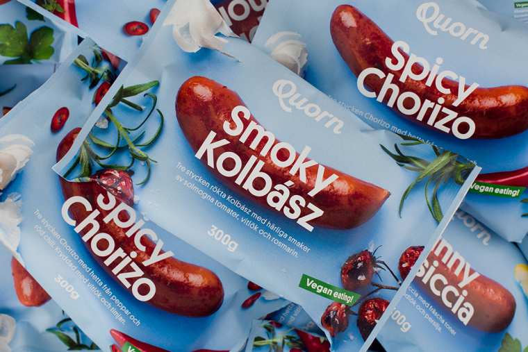 上海食品包裝設(shè)計(jì)公司設(shè)計(jì)欣賞：Quorn 素食火腿香腸肉類包裝設(shè)計(jì)10