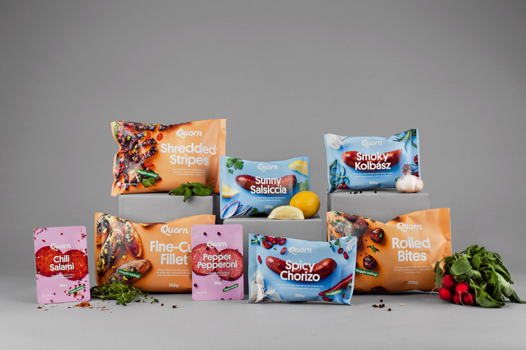 上海食品包裝設(shè)計(jì)公司設(shè)計(jì)欣賞：Quorn 素食火腿香腸肉類包裝設(shè)計(jì)1
