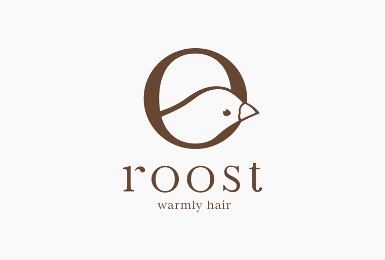 roost 美發沙龍logo設計－上海logo設計公司1