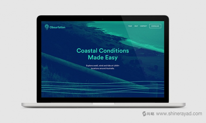 Obsurfation 沖浪類海洋手機應用軟件logo設計APP界面設計-上海logo設計公司3