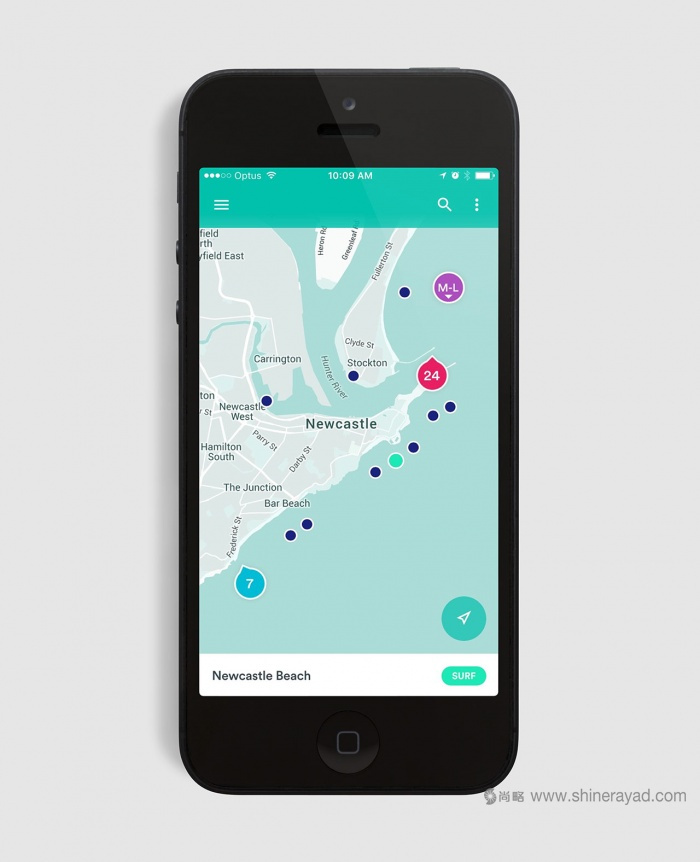 Obsurfation 沖浪類海洋手機應用軟件logo設計APP界面設計-上海logo設計公司5