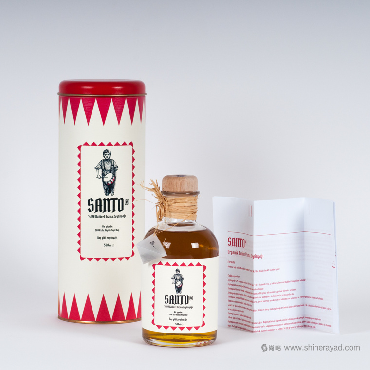 SANTO醫用藥瓶風格橄欖油包裝設計-上海包裝設計公司-上海品牌設計公司2