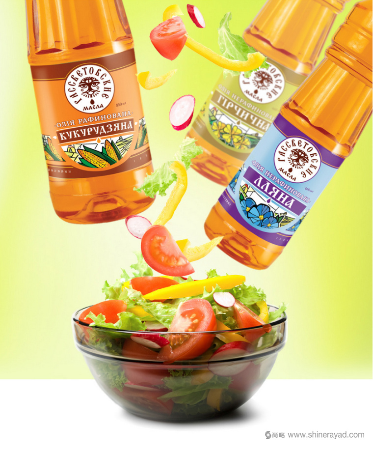 Rassvetovskoe oil.食用油品牌logo設計包裝設計-上海logo設計包裝設計公司3