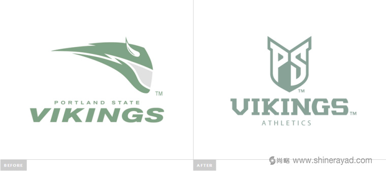 vikings 橄欖球俱樂部l新舊ogo設計對比－上海logo設計公司1