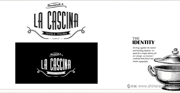 LA CASCINA 意大利與法國(guó)融合菜餐廳餐飲品牌VI視覺(jué)形象識(shí)別設(shè)計(jì)-上海VI設(shè)計(jì)公司6