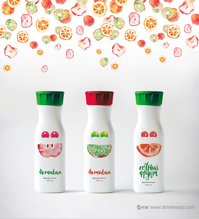 水彩手繪水果插畫設計akmubua 果汁飲料飲品包裝設計-上海包裝設計公司12