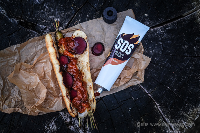 調味品包裝設計案例： SOS 燒烤醬包裝設計-上海包裝設計-上海品牌設計欣賞7