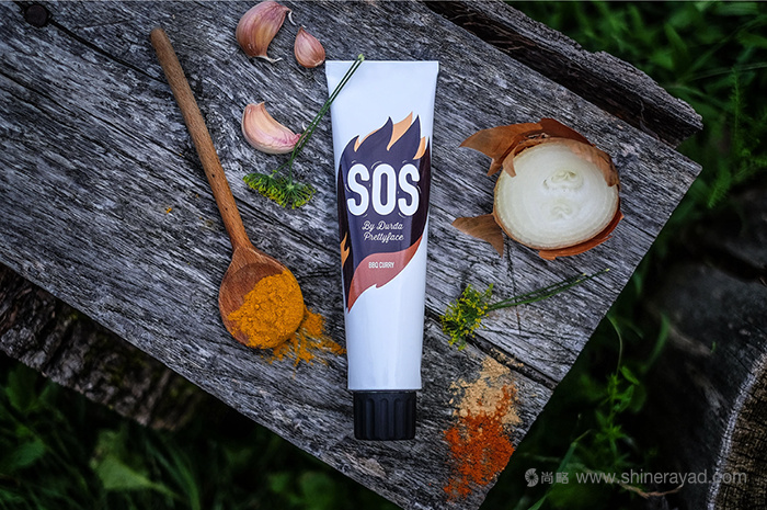 調味品包裝設計案例： SOS 燒烤醬包裝設計-上海包裝設計-上海品牌設計欣賞6