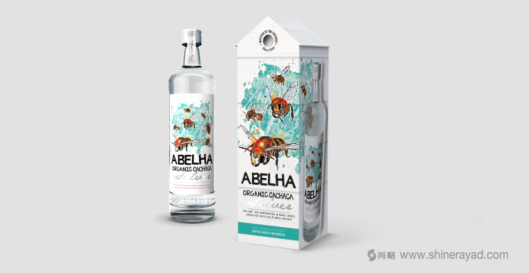 Abelha 有機甘蔗酒禮盒包裝設計蜜蜂插畫設計-上海包裝設計公司3