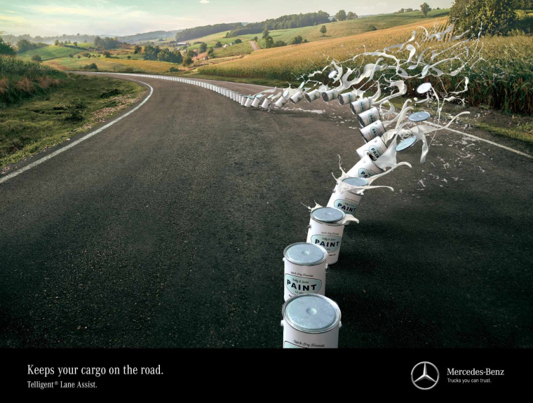 奔馳汽車(chē)車(chē)道智能保持系統(tǒng)平面創(chuàng)意廣告設(shè)計(jì)-上海廣告設(shè)計(jì)公司3