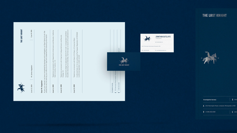The Lost Knight商務公司藍色騎士logo設計VI設計-上海logo設計-上海VI設計8