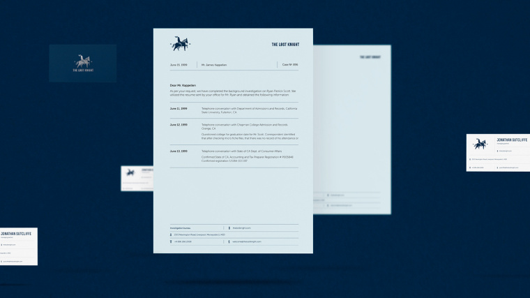 The Lost Knight商務公司藍色騎士logo設計VI設計-上海logo設計-上海VI設計6