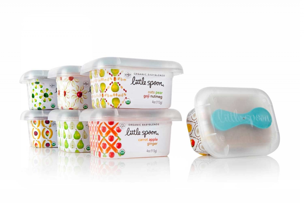 水果幾何圖案 LITTLE SPOON 水果沙拉保鮮盒包裝設計-上海包裝設計公司1