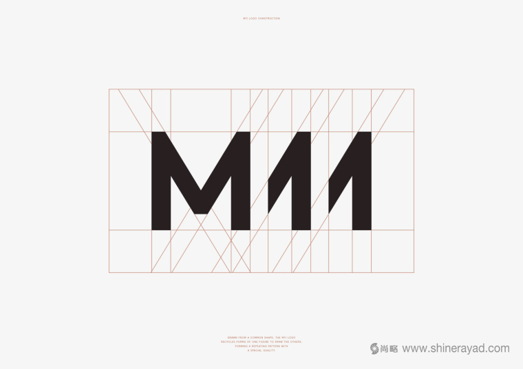 M11 高端豪華時尚理發店理發沙龍LOGO設計-上海logo設計公司2