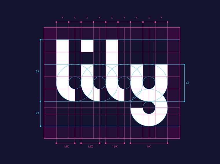 Lily 軟件英文字體logo設計字體標準制圖設計-上海logo設計公司設計培訓0
