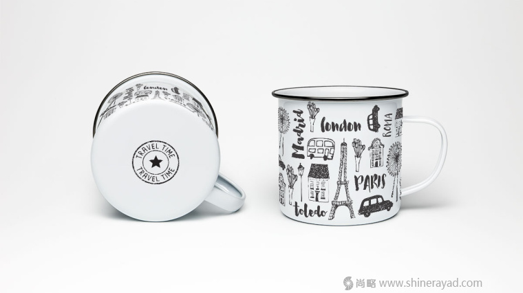 Travel Time 黑白插畫設計-上海品牌策劃設計公司5