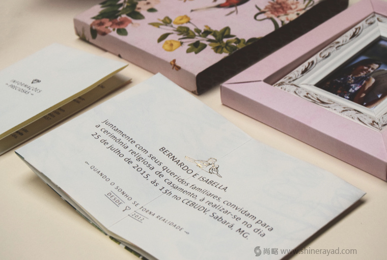 國外婚禮邀請函物料花鳥插畫設計藝術設計-上海品牌策劃設計公司7