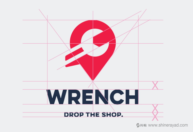 WRENCH 汽車維修店logo設(shè)計(jì)-上海logo設(shè)計(jì)公司2