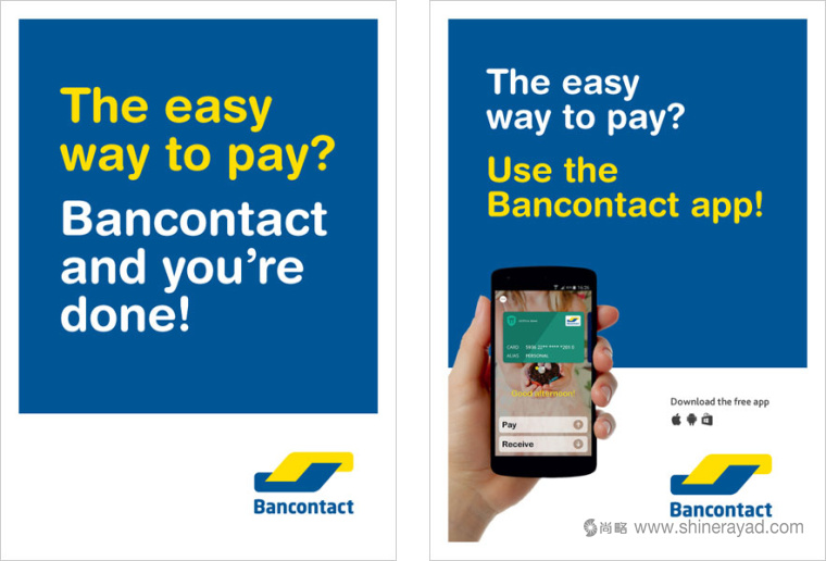 比利時支付卡公司Bancontact新品牌logo設(shè)計-上海logo設(shè)計公司國外設(shè)計資訊4