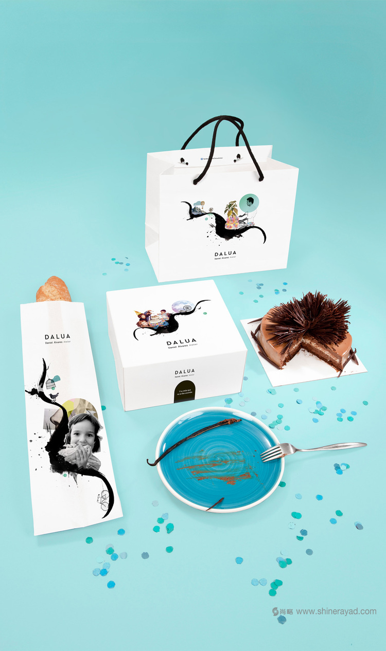 字母插畫系列 Dalúa 巧克力面包糕點包裝設計插畫設計-上海包裝設計公司包裝欣賞3