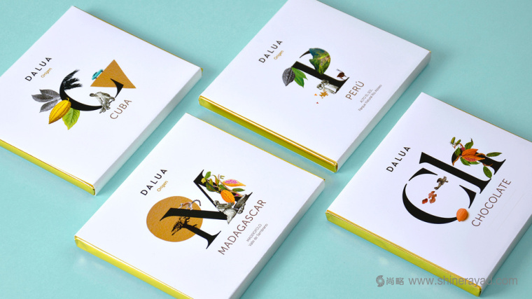 字母插畫系列 Dalúa 巧克力面包糕點包裝設計插畫設計-上海包裝設計公司包裝欣賞5